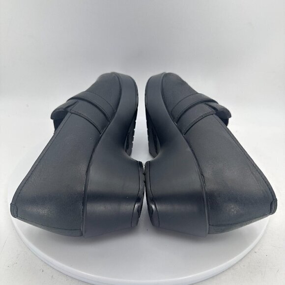 Dansko Jane Women Size 7 Black Leather Buckle Slip On Clog Shoes 9708020202 - Picture 8 of 13